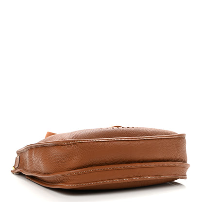 Hermes Taurillon Clemence Evelyne III PM Gold 3 of 10