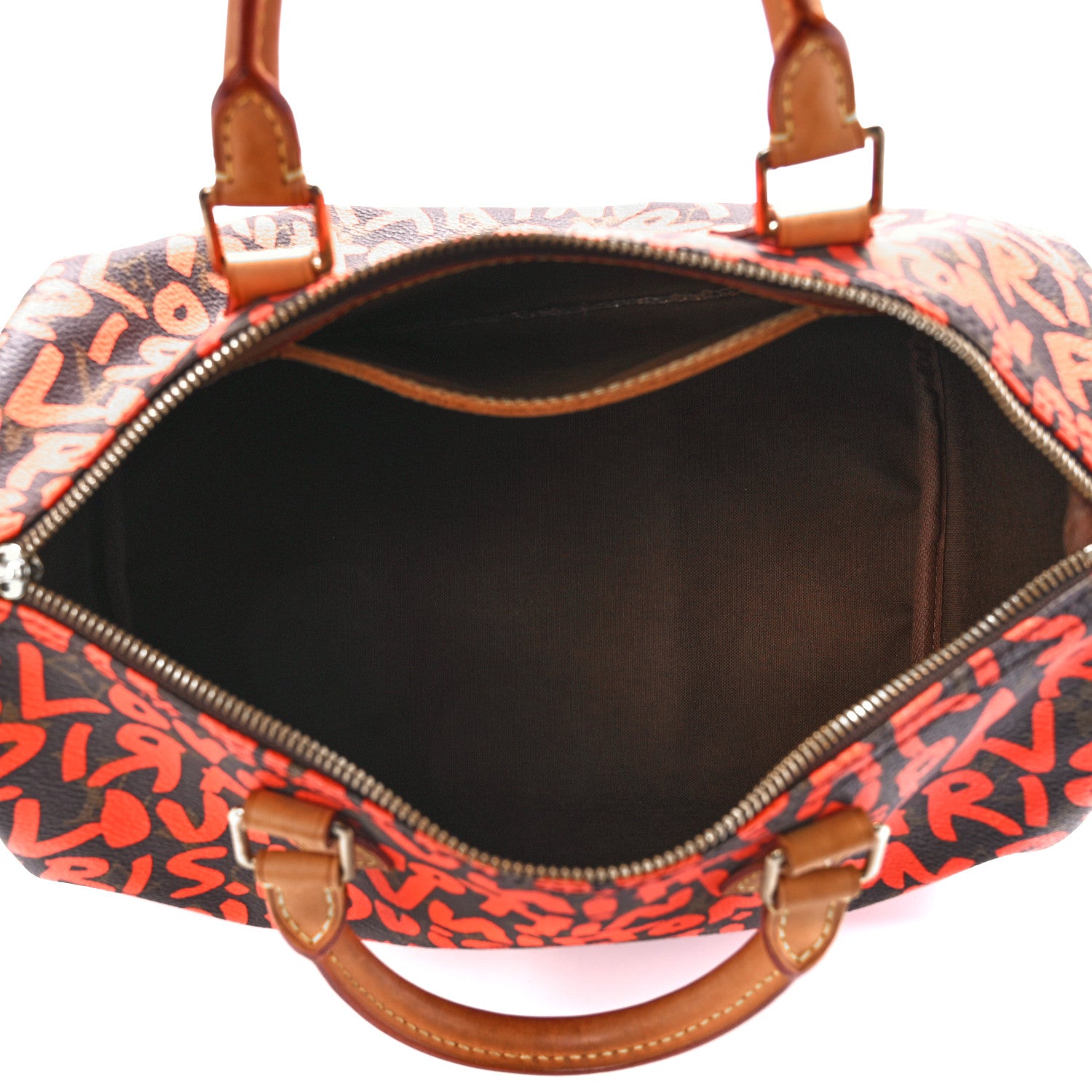 Louis Vuitton Monogram Graffiti Speedy 30 Orange 5 of 11