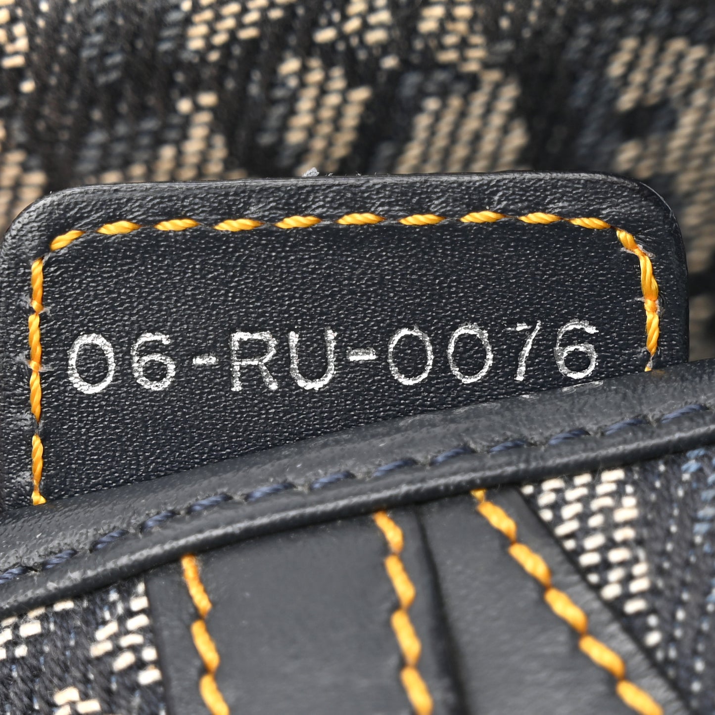 Monogram Saddle Bag Blue