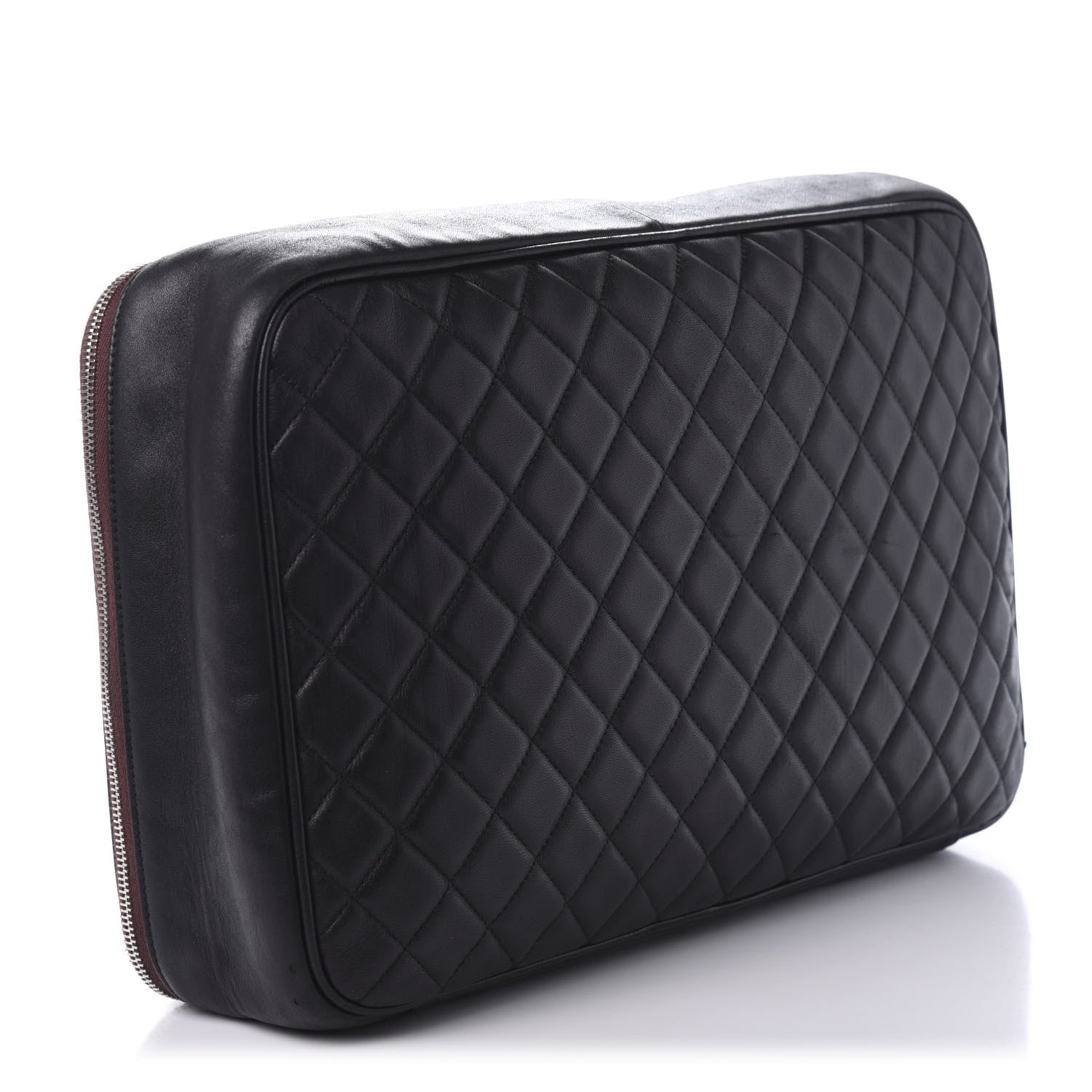 Chanel Lambskin Quilted Laptop Case Black 3 of 13