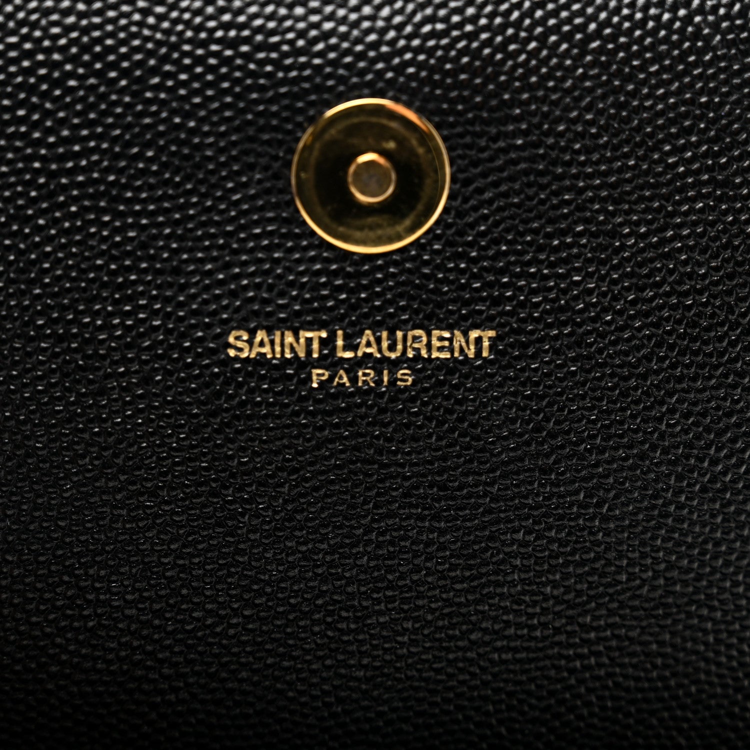 Saint Laurent Grain De Poudre Monogram Cassandre Clutch Black 7 of 10