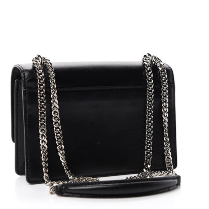 Saint Laurent Calfskin Monogram Sunset Chain Wallet Black 3 of 12