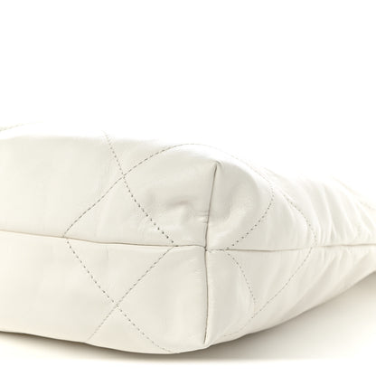 Chanel Shiny Calfskin Quilted Small Chanel 22 White 10 of 10