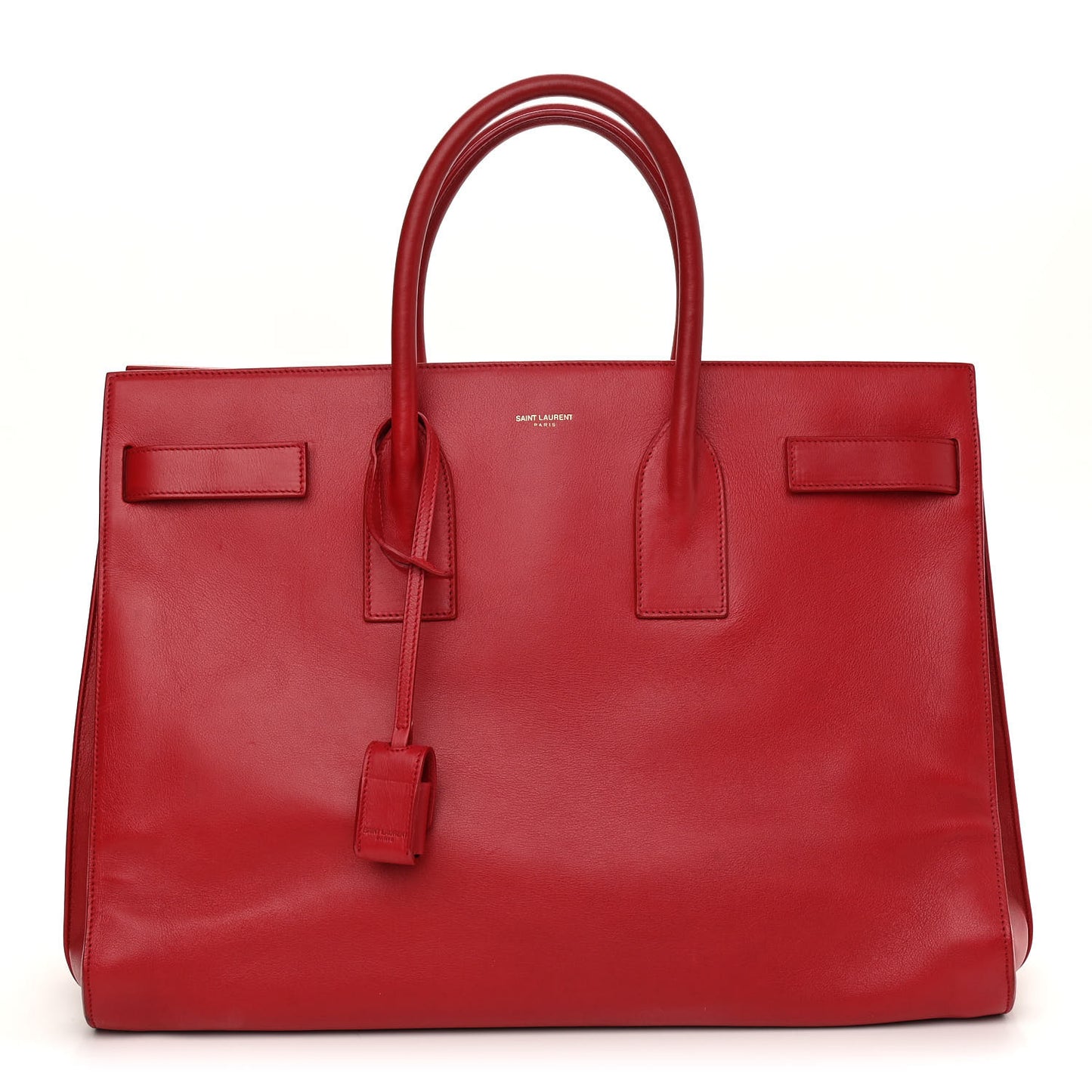 Calfskin Large Sac de Jour Carryall Rouge Orient