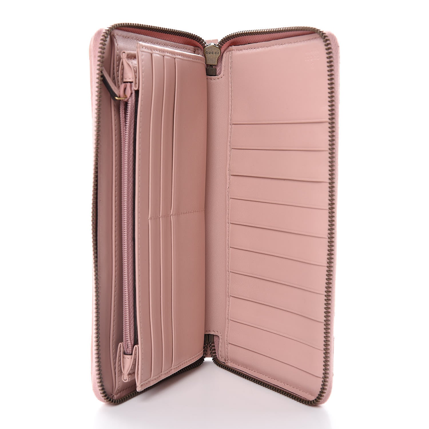 Gucci Calfskin Matelasse GG Marmont Zip Around Organizer Wallet Perfect Pink 5 of 7