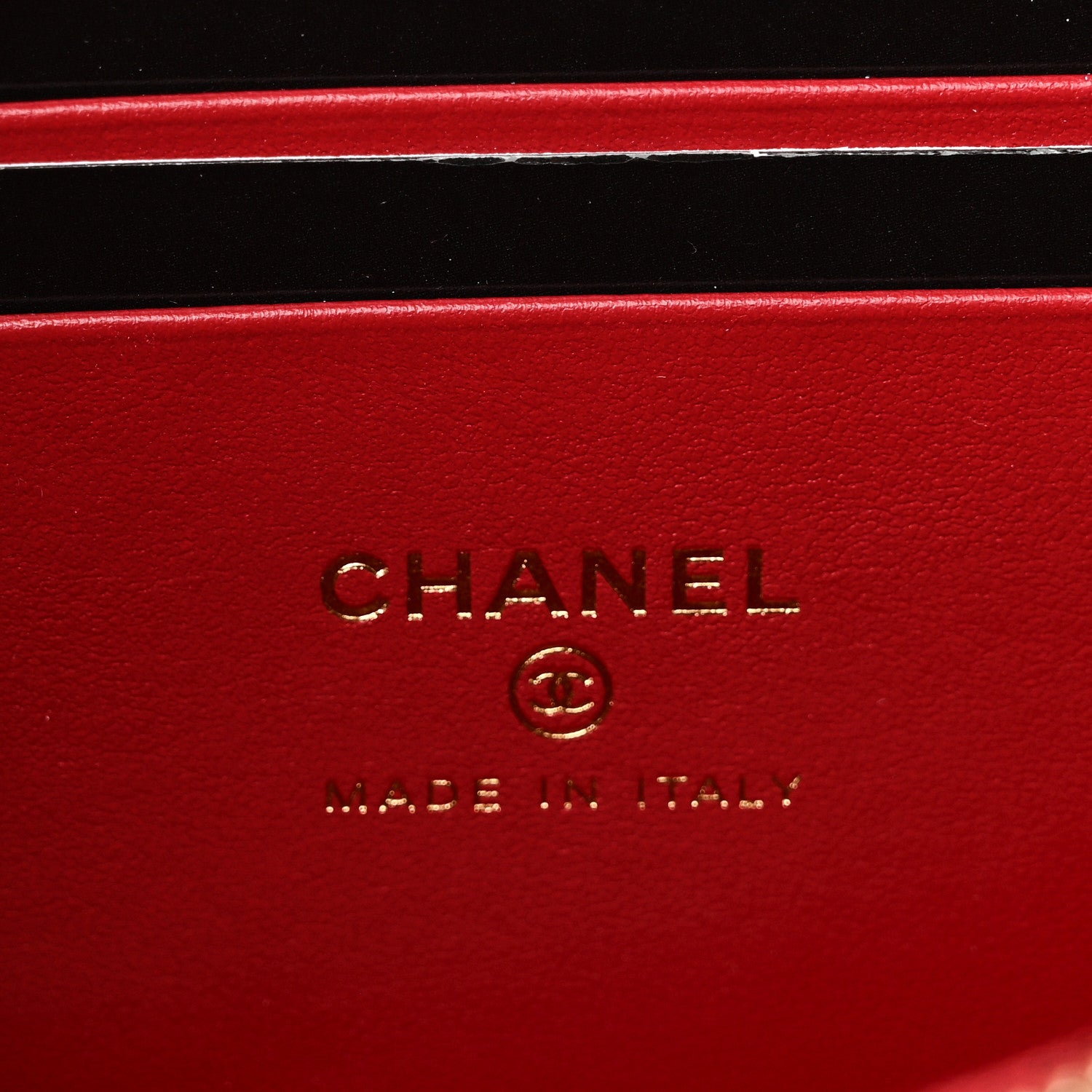 Chanel Caviar Quilted Top Handle Slim Vanity With Chain Red 6 of 11