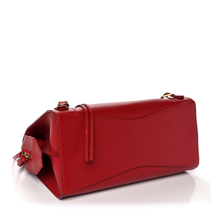 Balenciaga Grained Calfskin Neo Classic Gold Hardware S City Medium Red 4 of 15