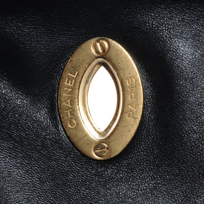 Chanel Lambskin Olsen Flap Bag Black Beige 8 of 8