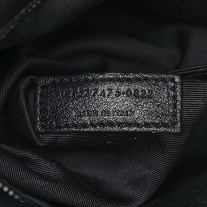 Saint Laurent Lambskin Quilted Monogram Monochrome Medium Loulou Puffer Chain Satchel Black 7 of 10