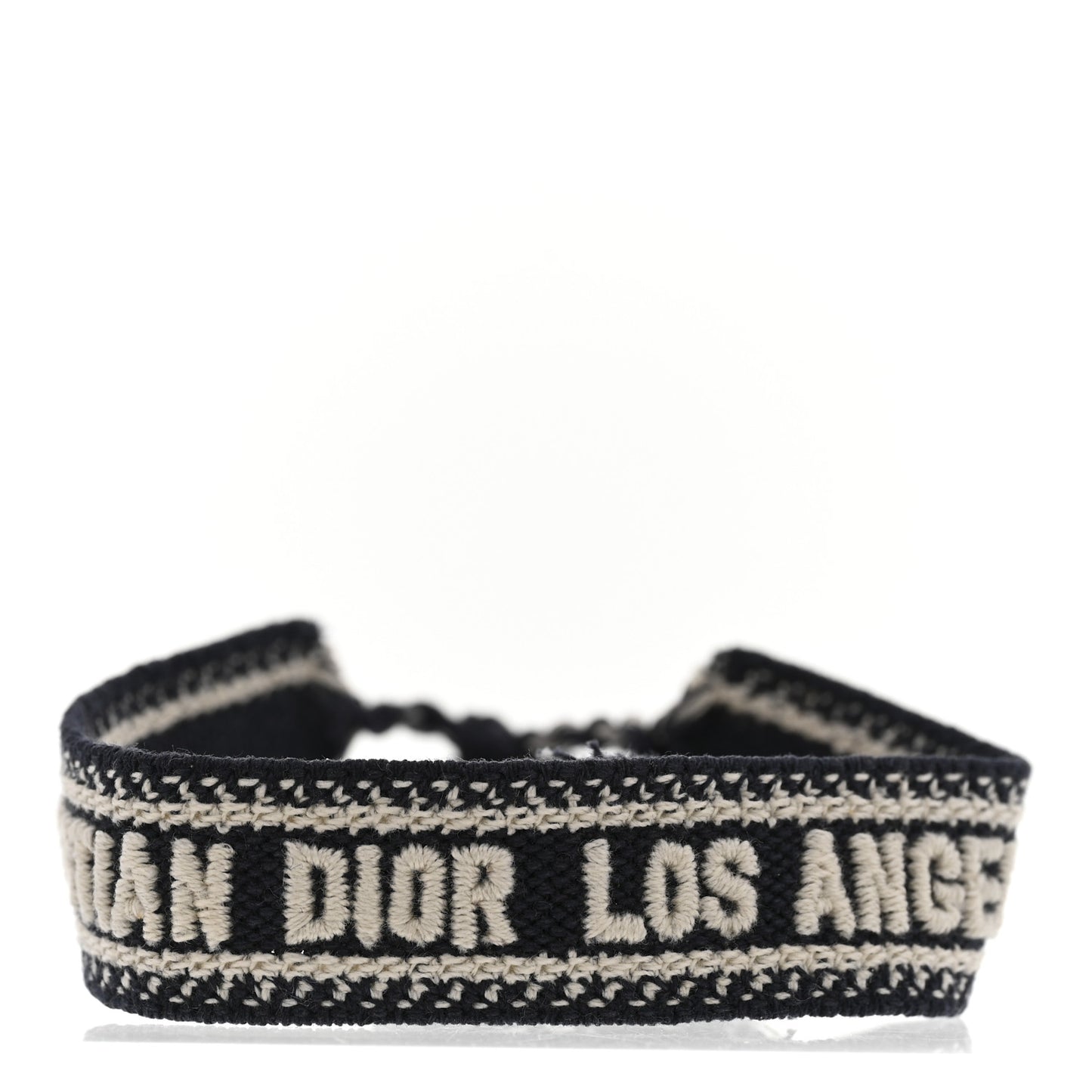 Woven Cotton J'Adior Friendship Bracelet Black Red Navy