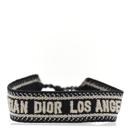Christian Dior Woven Cotton J'Adior Friendship Bracelet Black Red Navy 1 of 4
