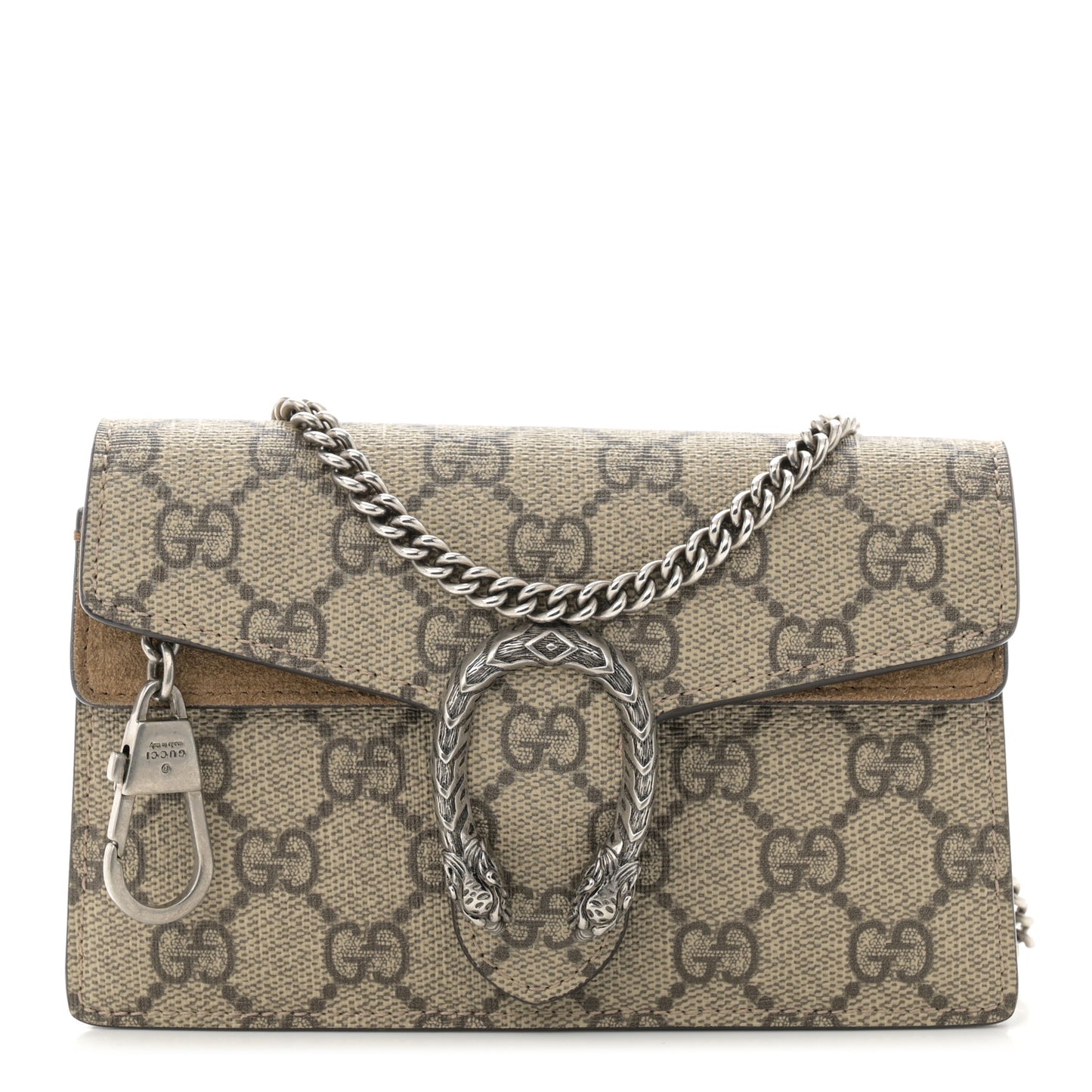 GG Supreme Monogram Super Mini Dionysus Shoulder Bag Taupe
