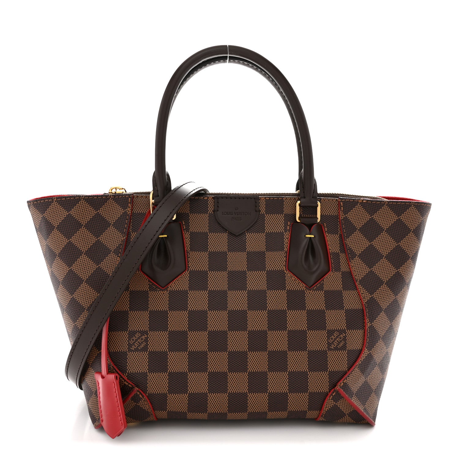 Louis Vuitton Damier Ebene Caissa Tote PM Cherry 1 of 12