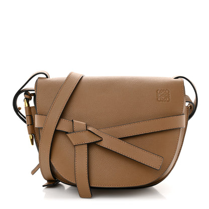 Loewe Grained Calfskin Small Gate Crossbody Bag Oak 1 of 11