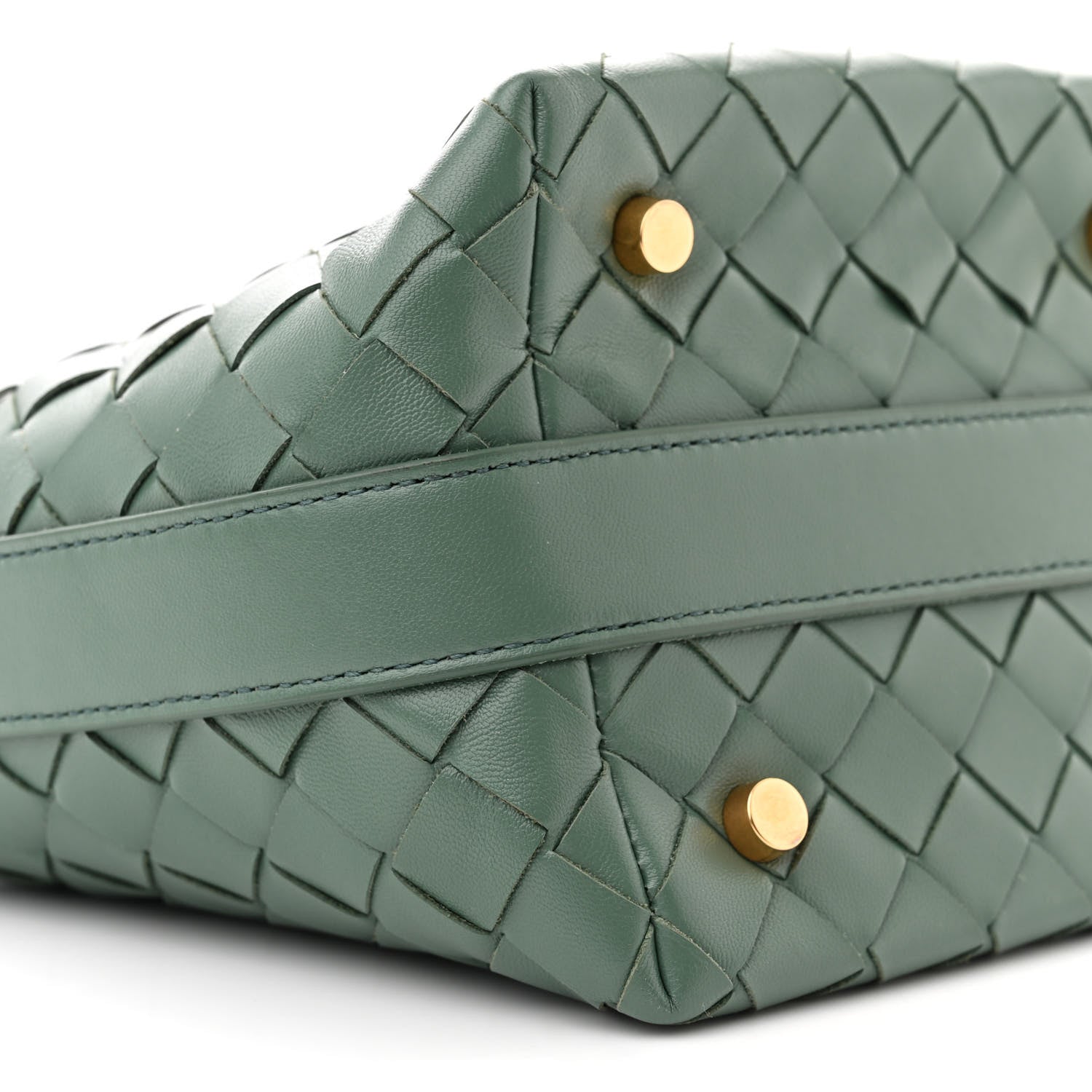 Bottega Veneta BOTTEGA VENETA Calfskin Nappa Intrecciato Candy Wallace Aloe 9 of 12