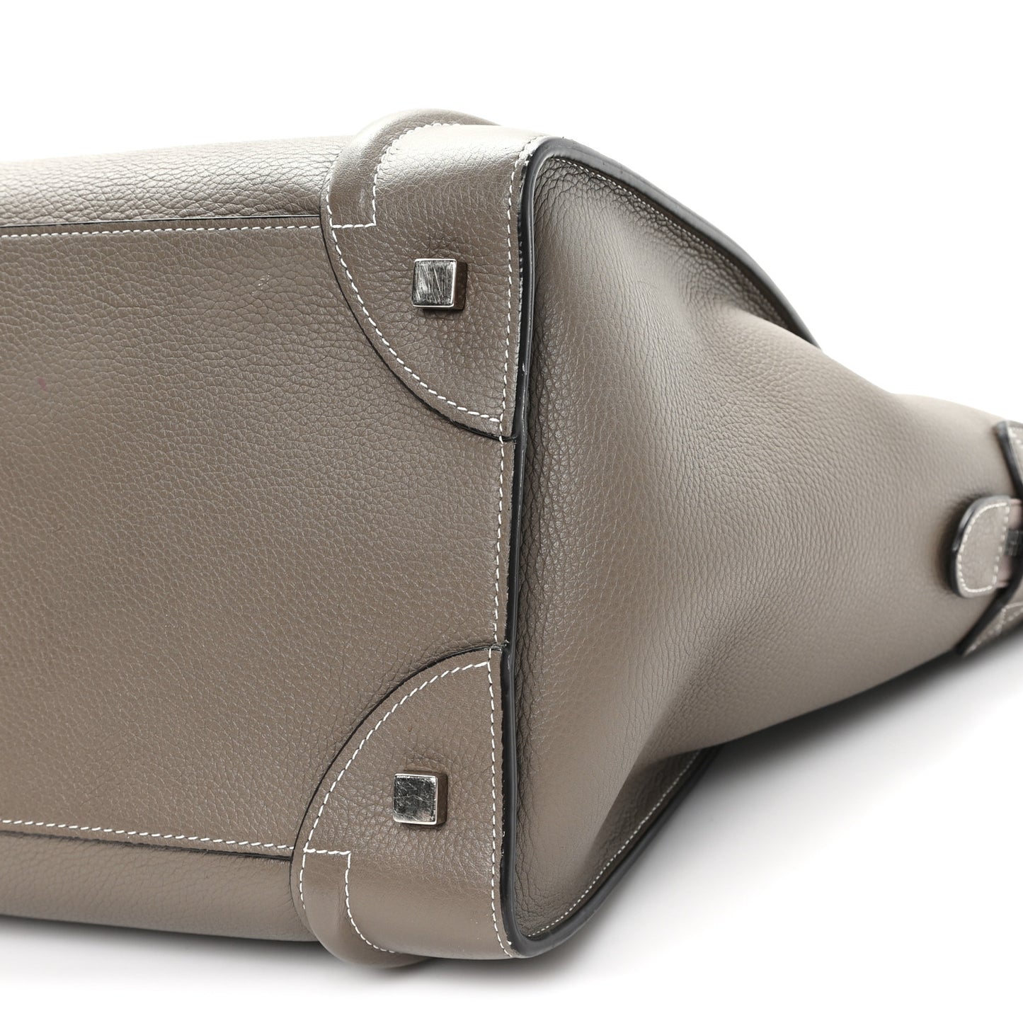 Drummed Calfskin Mini Luggage Souris Souris