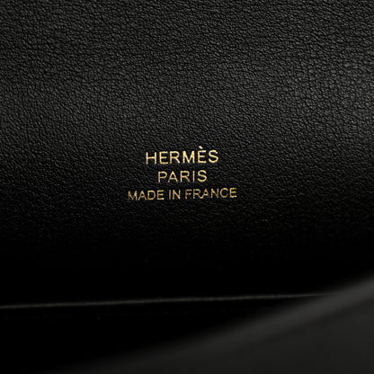 Hermes Swift Kelly Pochette Clutch Black 6 of 13