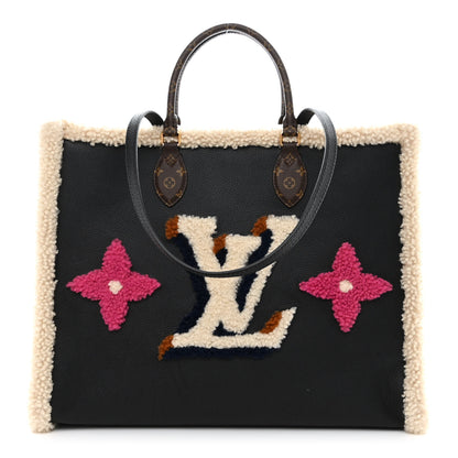 Louis Vuitton Calfskin Monogram Teddy Onthego GM Black 1 of 10