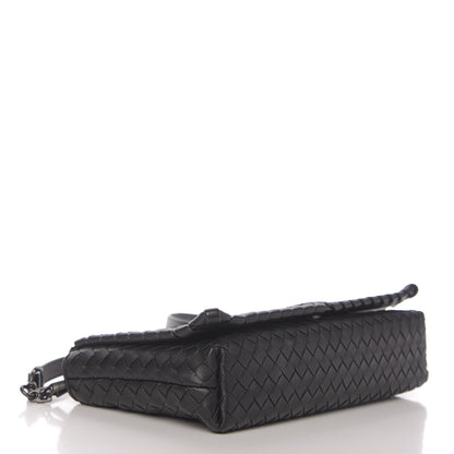 Bottega Veneta Nappa Intrecciato Dahlia Clutch Crossbody Black 4 of 9
