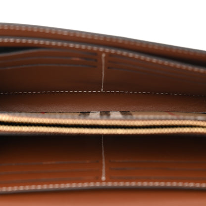 Burberry Calfskin Vintage Check Wallet With Detachable Strap Archive Beige Tan 5 of 14