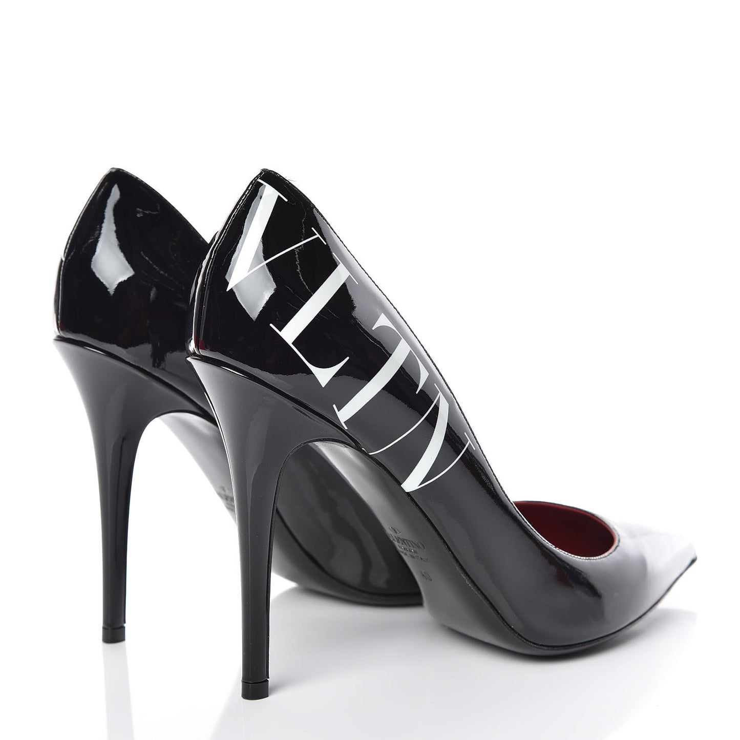 Patent VLTN 105mm Pumps 40 Black White
