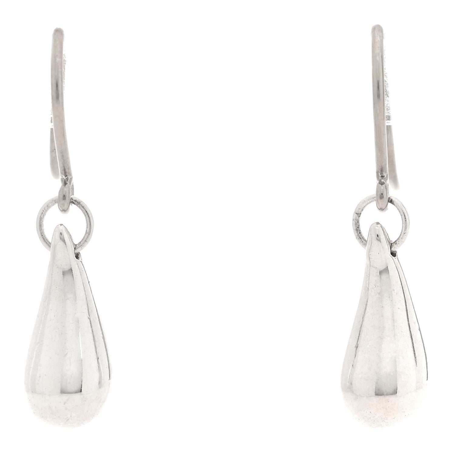 Tiffany Sterling Silver Elsa Peretti Teardrop Earrings 1 of 4