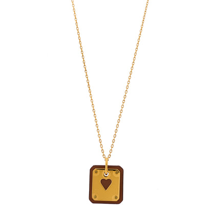 Hermes Swift As De Coeur Necklace Gold 1 of 5