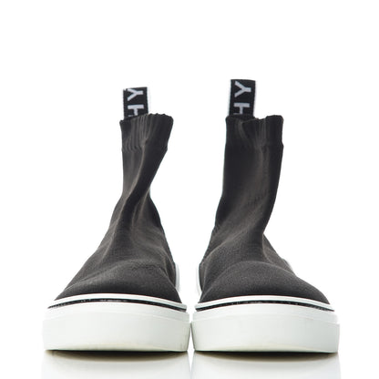 Givenchy Technical Canvas Knit Womens George V Sock Sneakers 37.5 Black 2 of 10