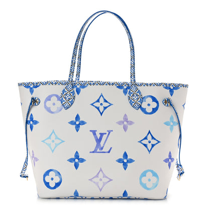 Louis Vuitton Monogram Giant By The Pool 2.0 Neverfull MM Blue 1 of 10
