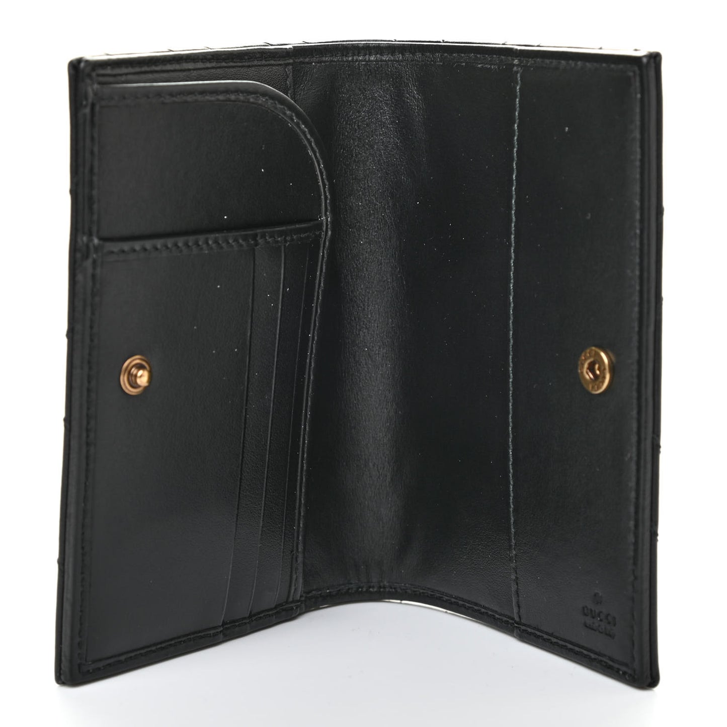 Calfskin Matelasse GG Marmont Passport Case Black