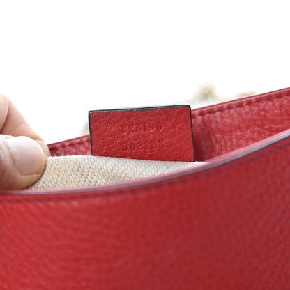 Gucci Pebbled Calfskin Small Soho Flap Crossbody Red 8 of 10