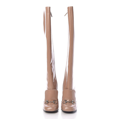 Gucci Regent Calfskin Lilian Horsebit Knee High Boots 38 Classic Camel 2 of 10