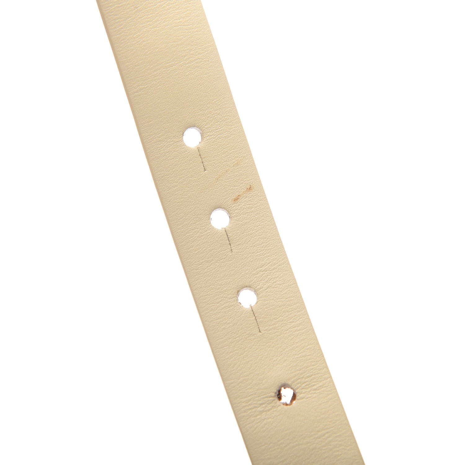 Chanel Calfskin Pearl Crystal CC Belt 90 36 Ivory 4 of 6