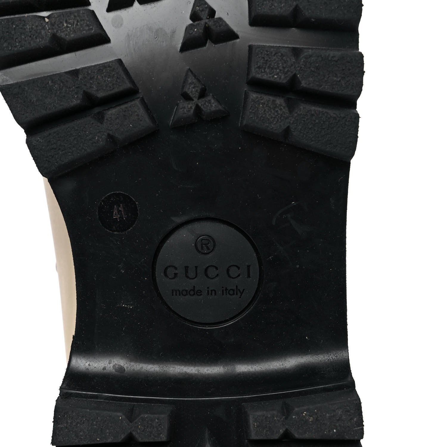 Gucci X THE NORTH FACE Calfskin Womens Hiking Ankle Boots 41 Special Ivory 6 of 7
