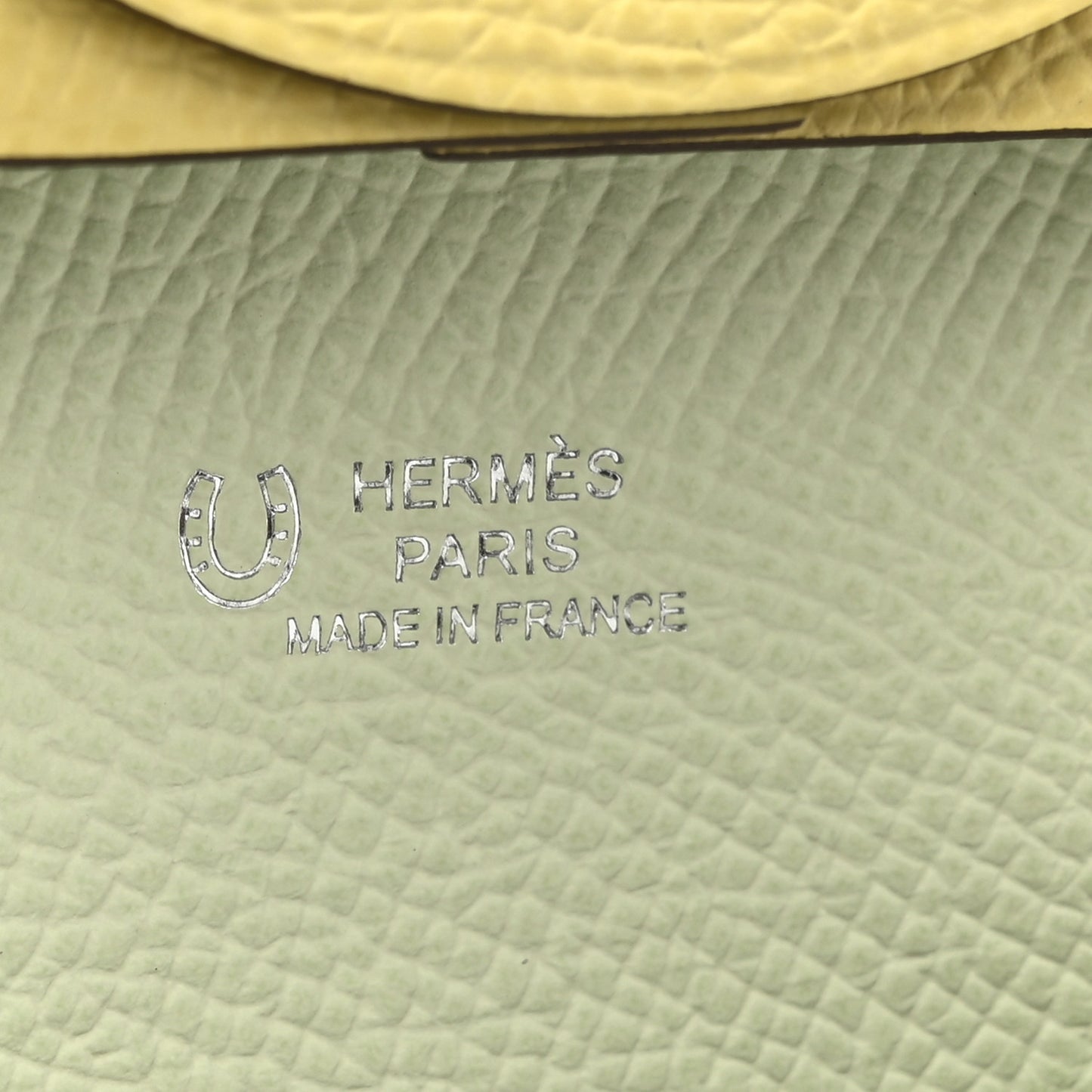 Epsom Horseshoe Bastia Coin Purse Jaune Poussin Vert Fizz