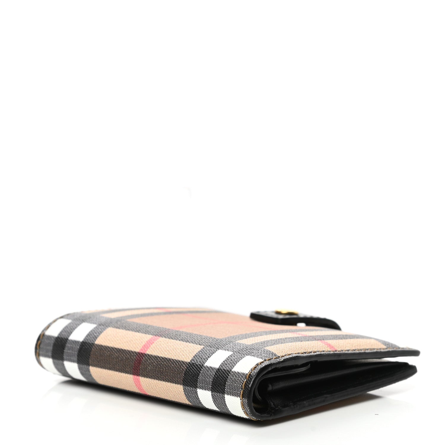 Burberry Canvas Vintage Check Coin Purse Wallet Black 3 of 11