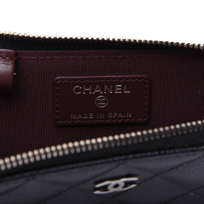 Chanel Caviar Quilted Zipped Key Holder Case Black 8 of 12