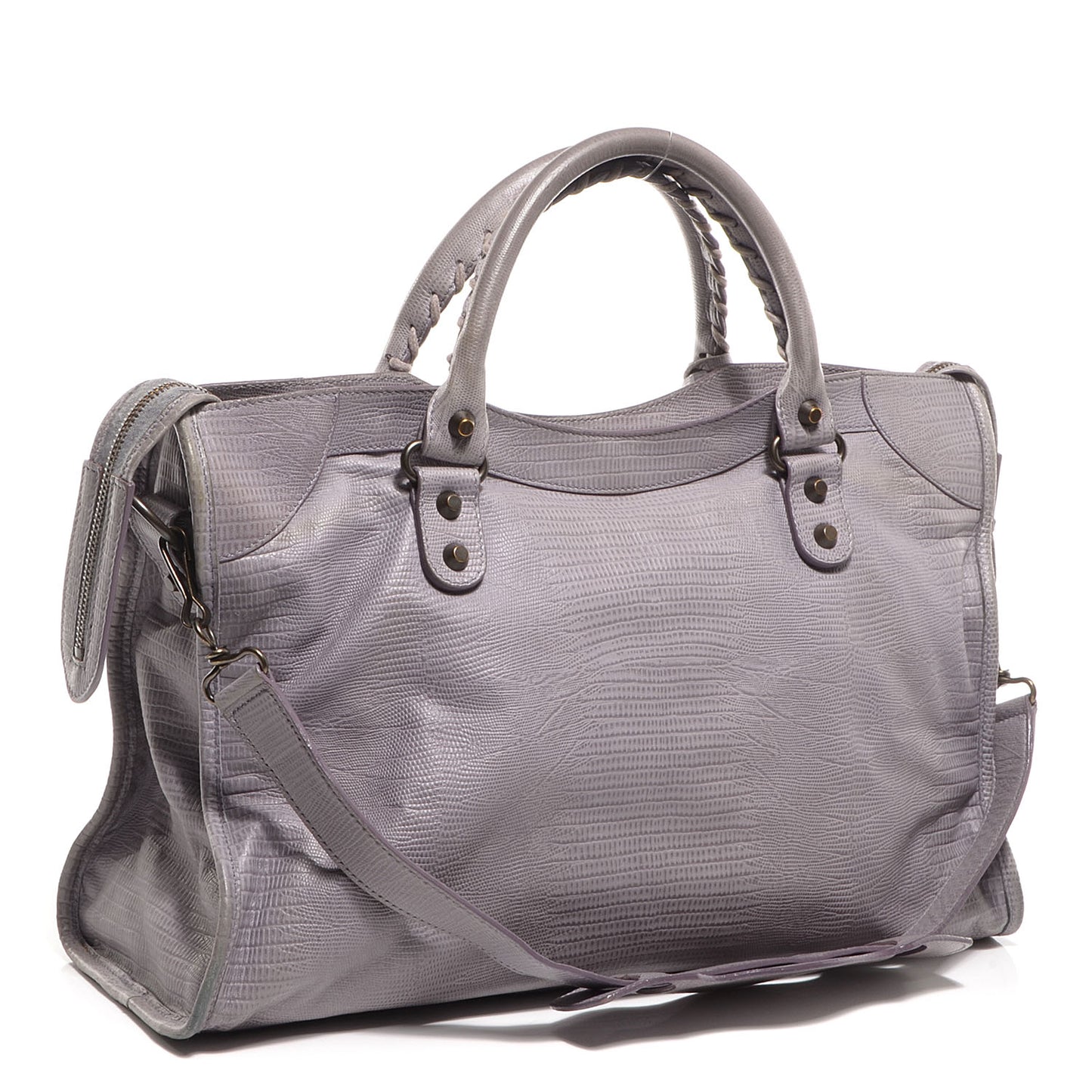 Agneau Lizard Embossed City Fer
