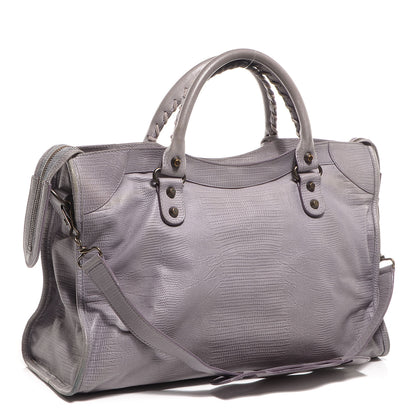 Balenciaga Agneau Lizard Embossed City Fer 7 of 12