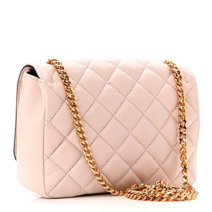 Versace Nappa Quilted Small Medusa Chain Crossbody Light Pink 3 of 9