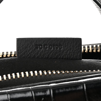 Givenchy Calfskin Crocodile Embossed Medium Antigona Black 7 of 16