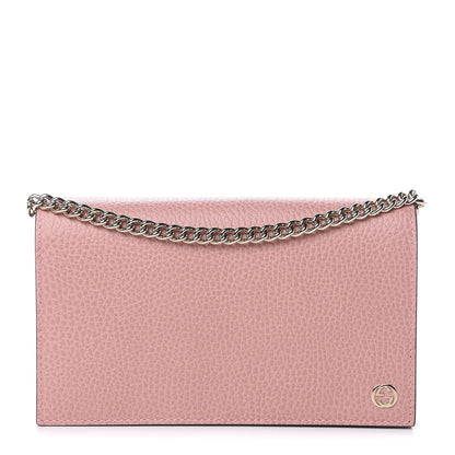 Gucci Dollar Calfskin Medium Betty Chain Wallet Soft Pink 1 of 9