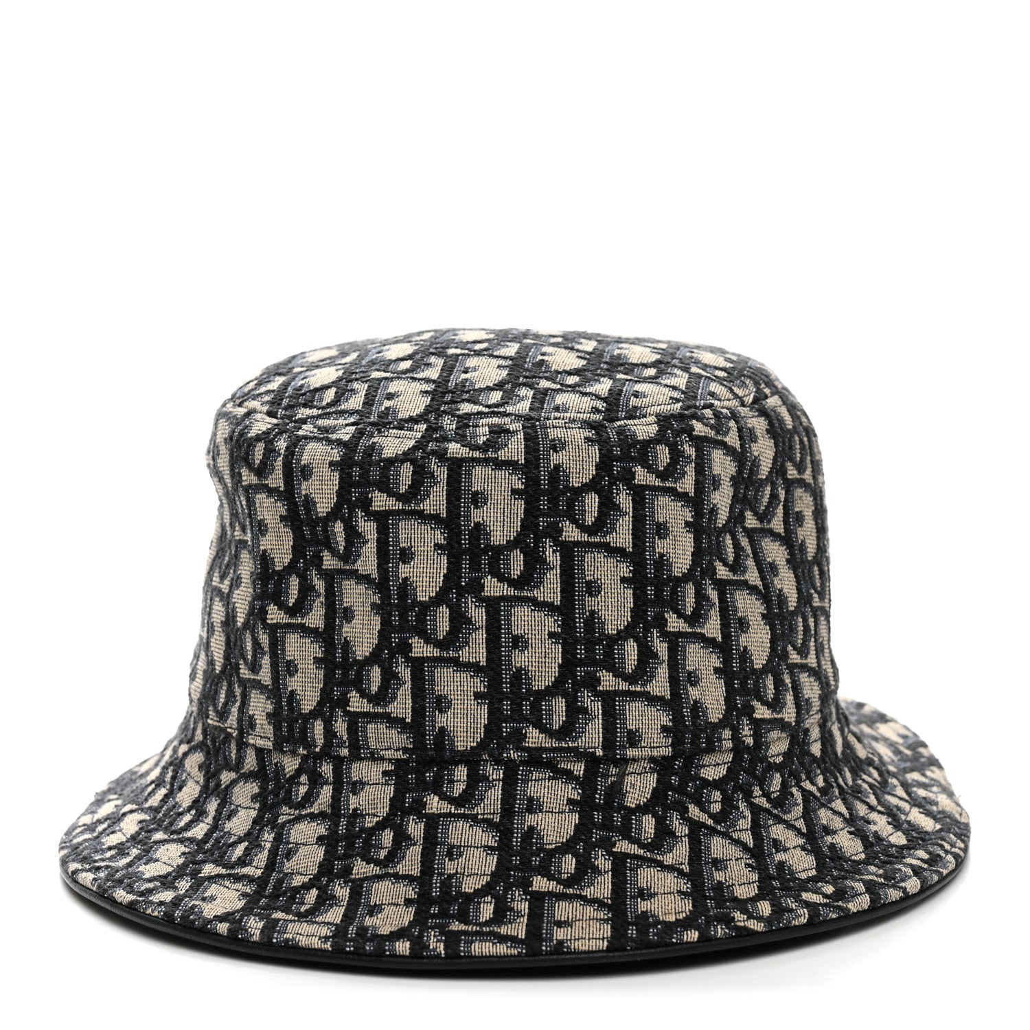 Christian Dior Oblique Jacquard Bucket Hat M Blue 3 of 8