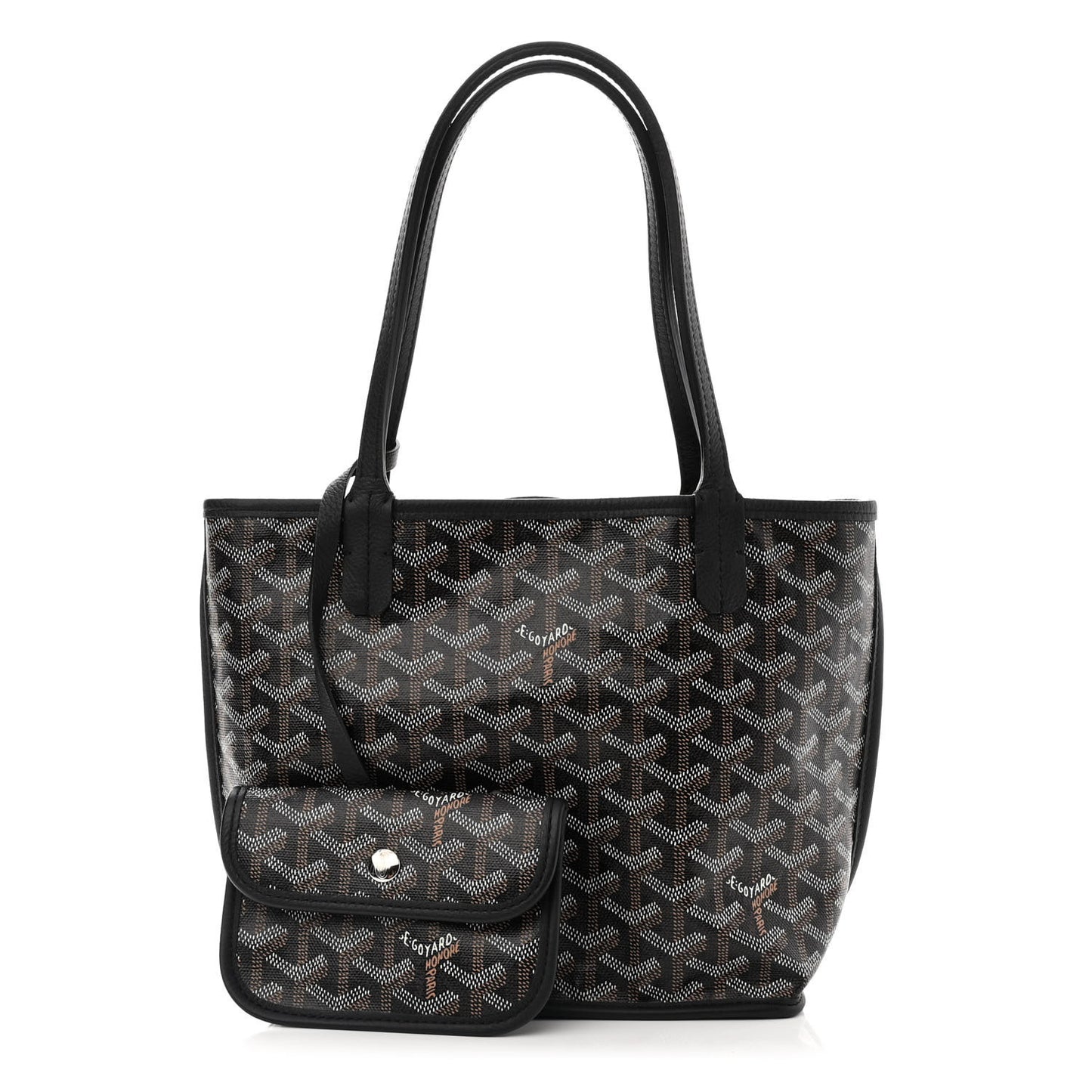 Goyardine Reversible Mini Anjou Black
