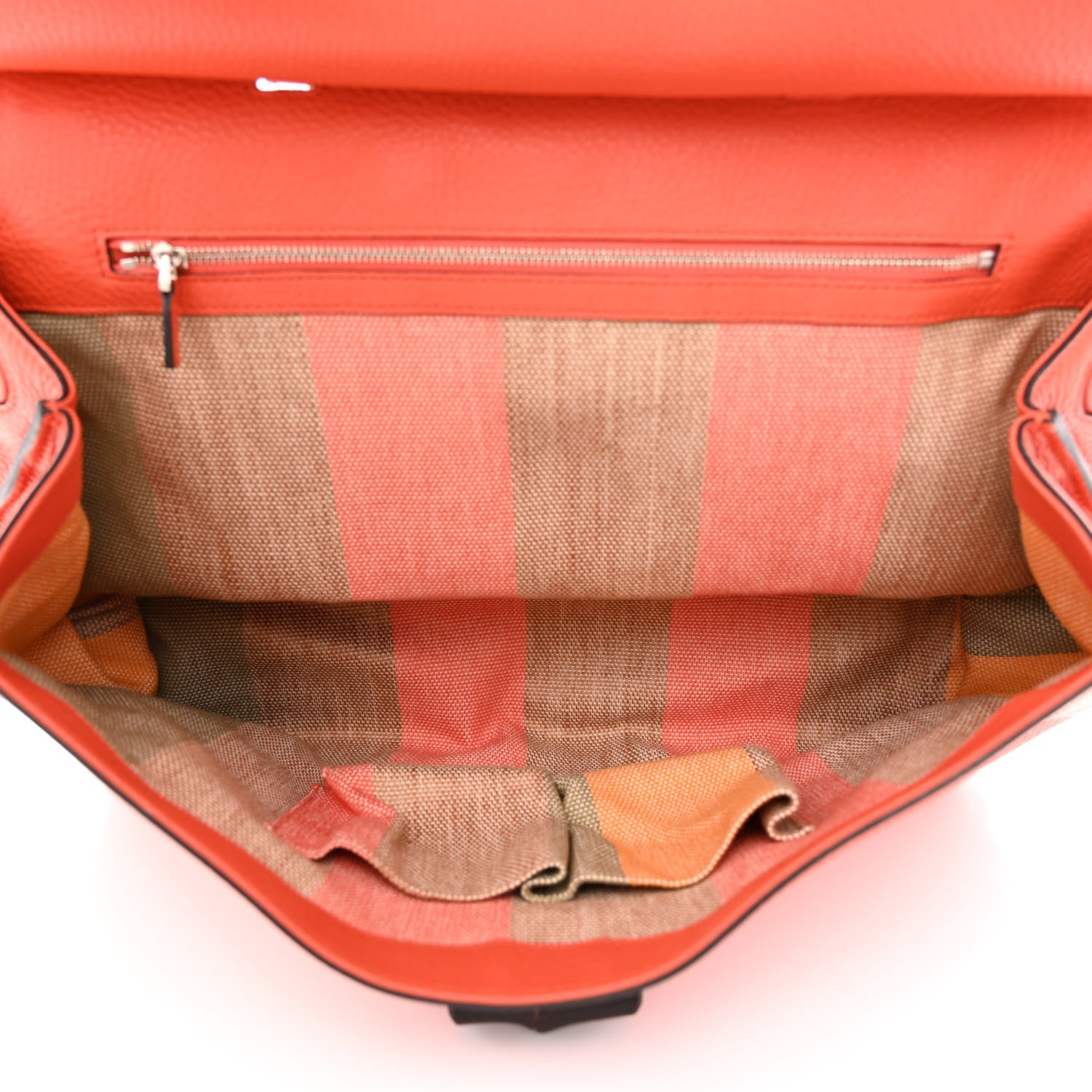 Gucci Cellarius Calfskin Large Bamboo Daily Top Handle Bag New Dark Orange 5 of 11