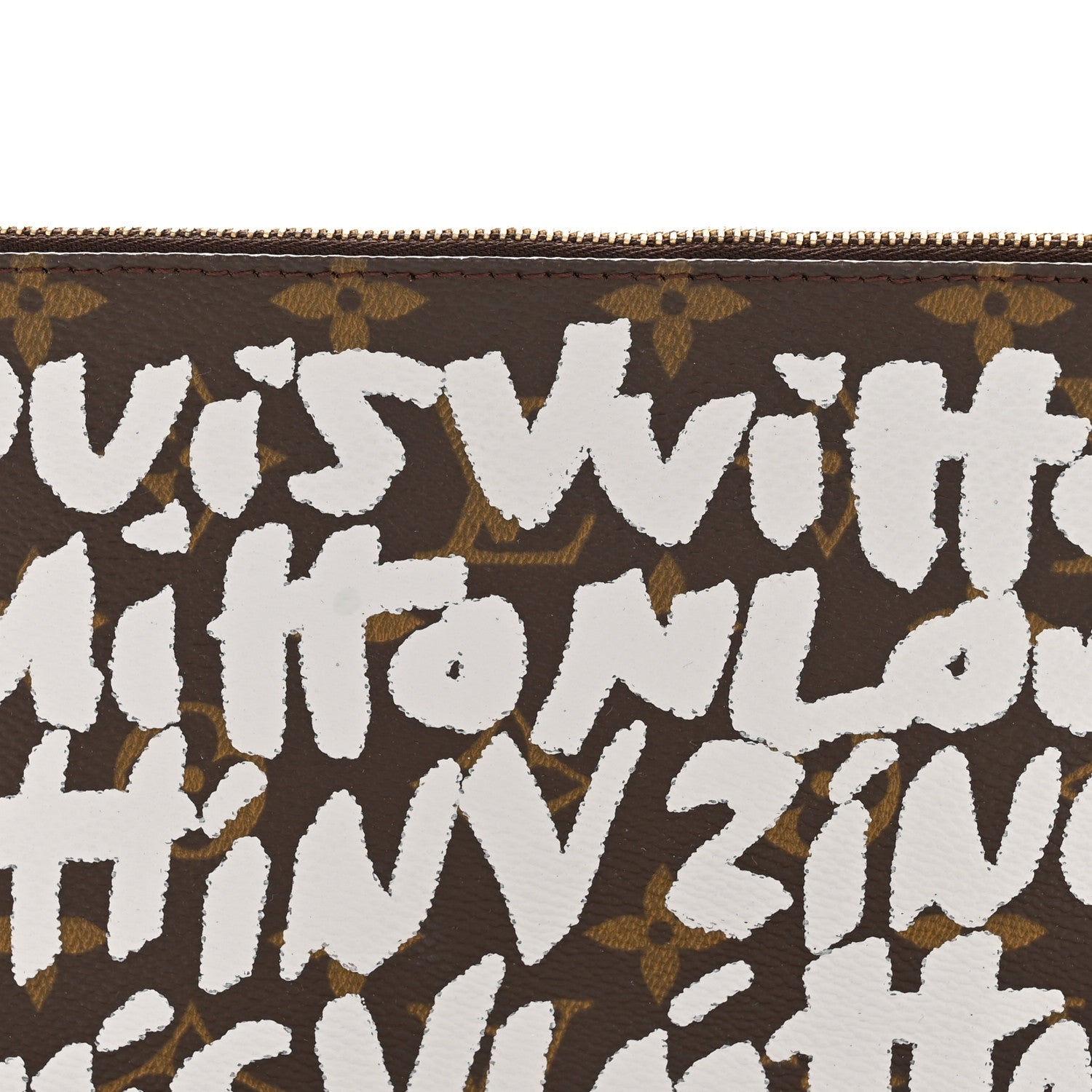 Louis Vuitton Monogram Graffiti Pochette Accessories Silver 21 of 34