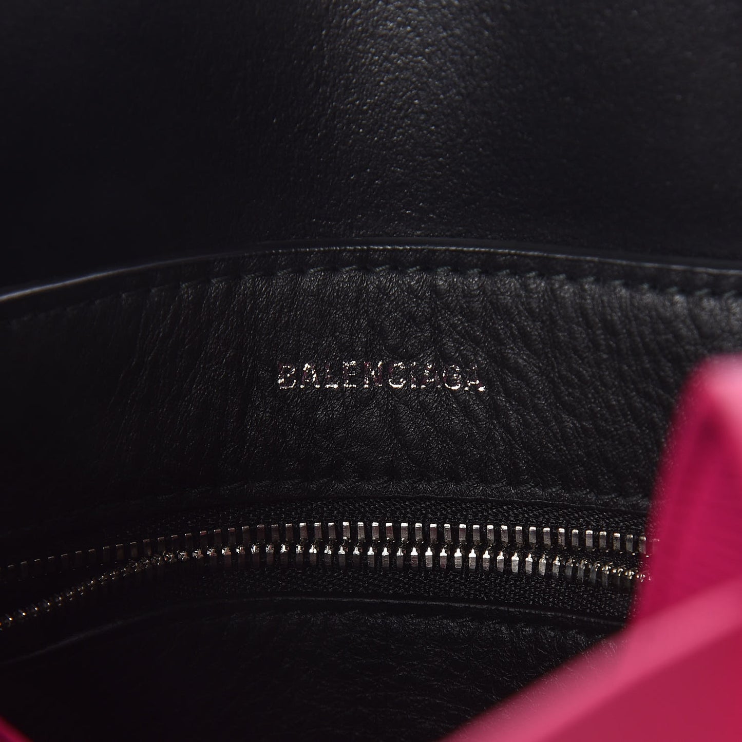 Calfskin XXS Everyday Tote Rose Magenta Black