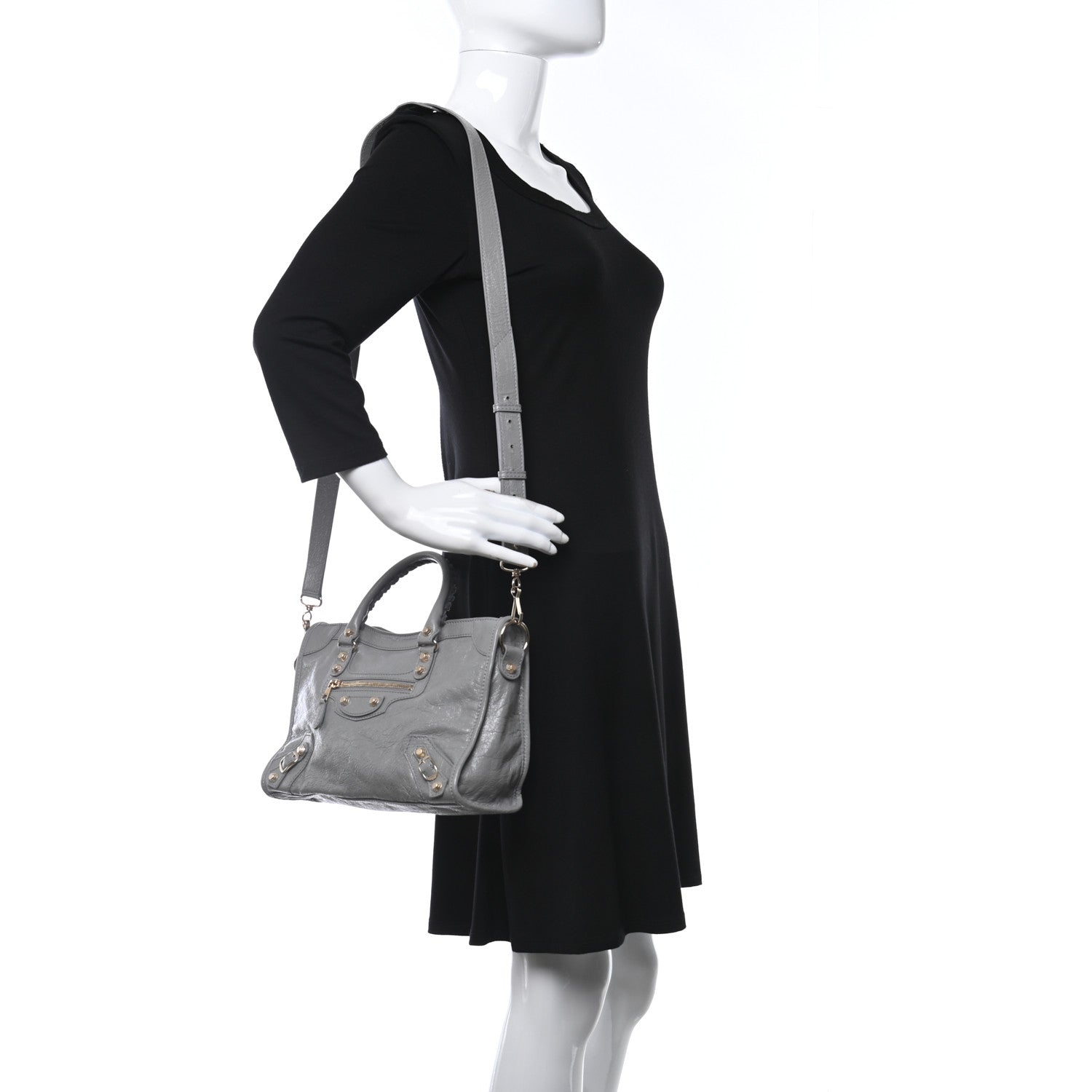 Balenciaga Agneau Giant 12 Gold Hardware S City Gris Haussmannien 2 of 11