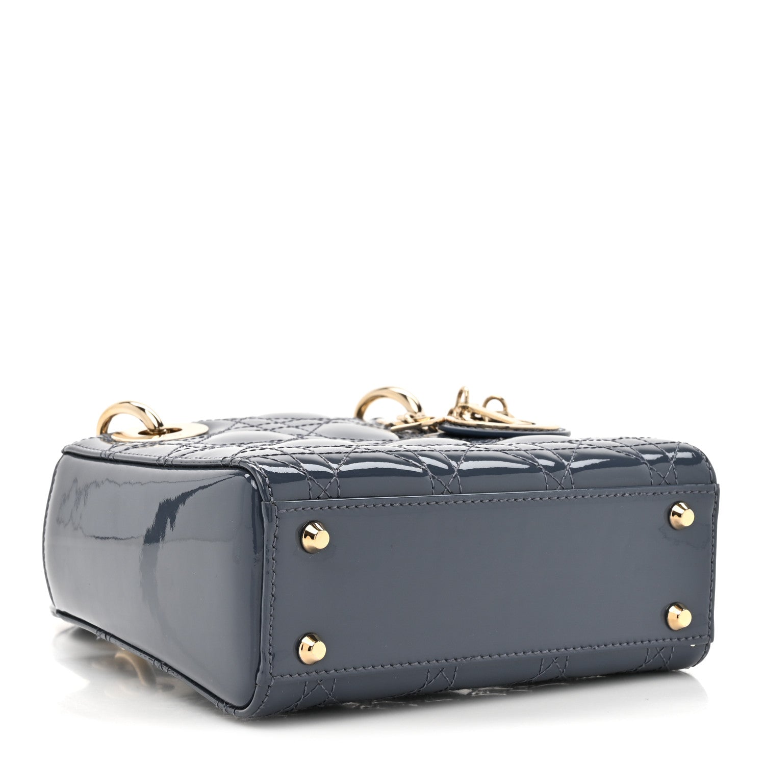 Christian Dior Patent Cannage Mini Lady Dior Pastel Night 4 of 11