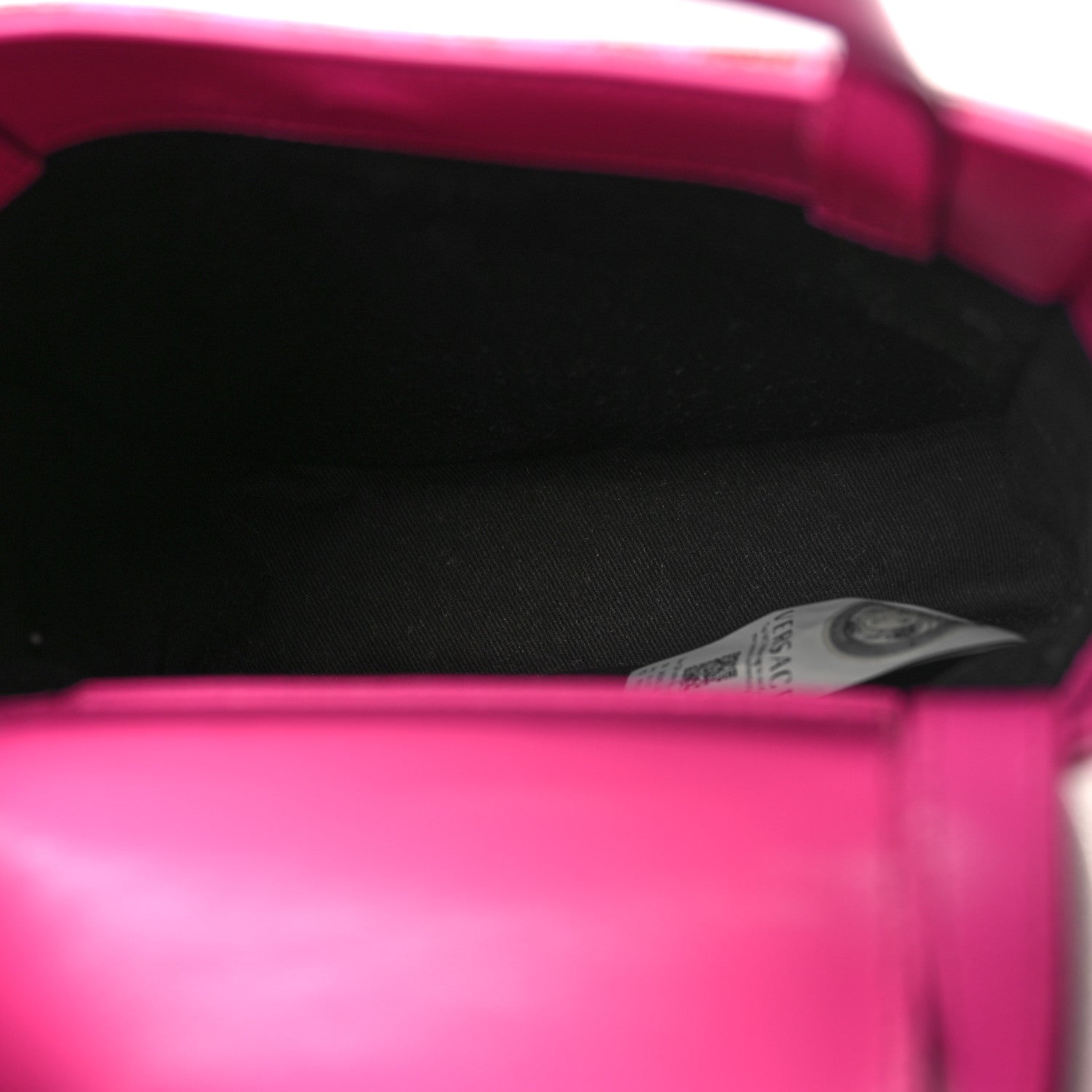 Versace Calfskin Tweed Vinyl Medusa Small Top Handle Crossbody Bag Pink 4 of 8